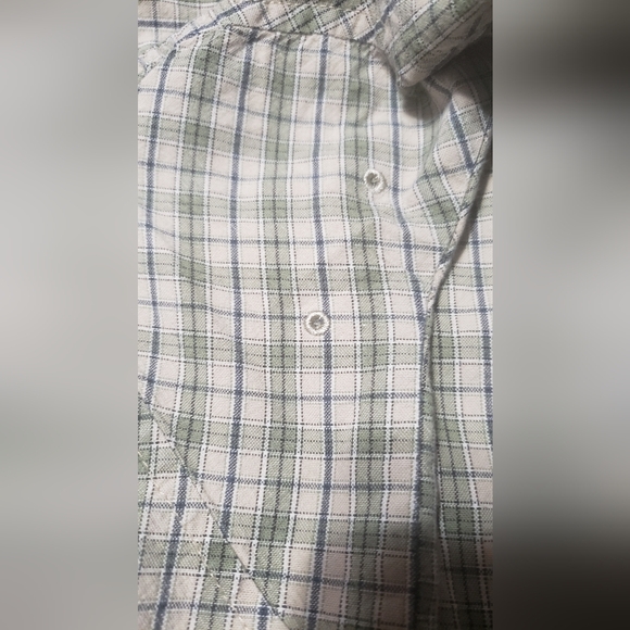 Wrangler Rugged Wear Long Sleeve Mens Plaid Button Up Large - Picture 7 of 9